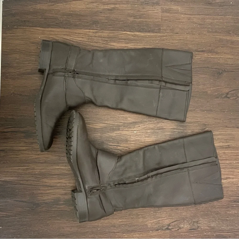 Lauren Ralph Lauren Sulita Harness Riding Boot Brown 9 M - Picture 10 of 14